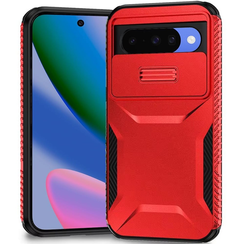 For Google Pixel 11 / 11 Pro Ultimate U Design Hybrid with Camera Window Covering - Red