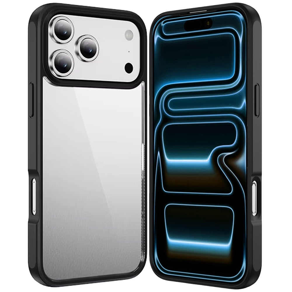 For Apple iPhone 18 Pro Max HQ Transparent Thick 2.0mm Hybrid Case - Black