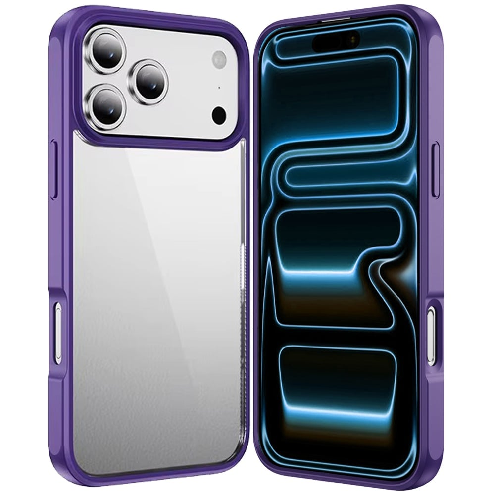 For Apple iPhone 18 Pro HQ Transparent Thick 2.0mm Hybrid Case - Purple