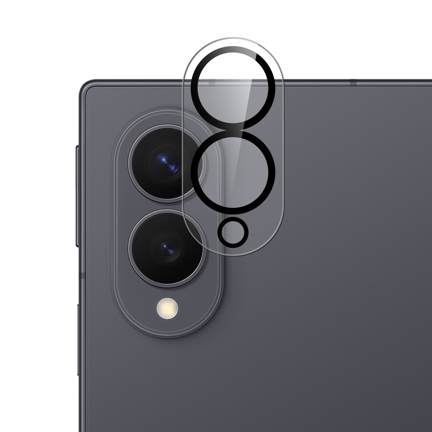 For Samsung Z Fold 8 Camera Lens Black Edge Tempered(2.5D)