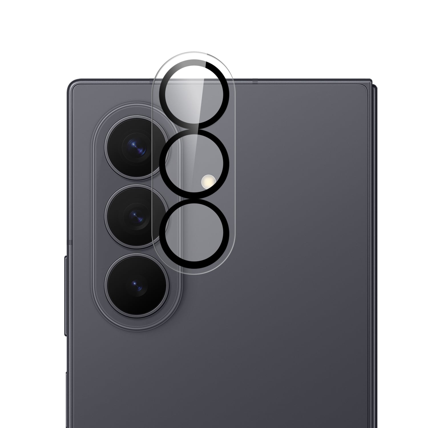 For Samsung Z Fold 8 Ultra Camera Lens Black Edge Tempered(2.5D)