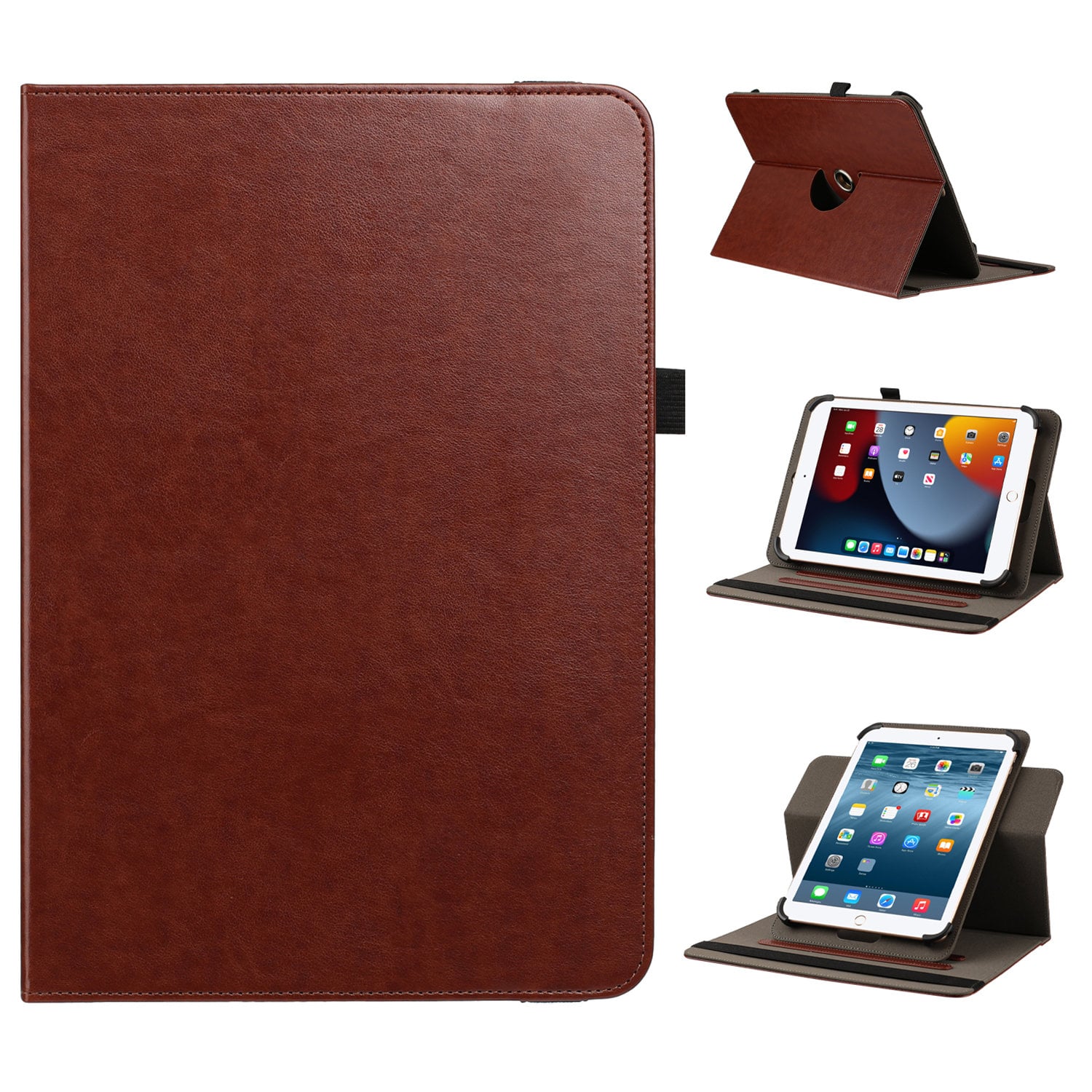 For Moto Pad 2026 11inch Tablet Universal Leather Case Cover - Brown