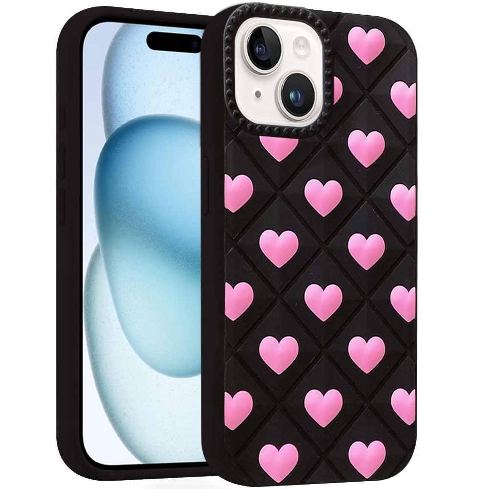 For iPhone 15 Plus / iPhone 14 Plus / iPhone 13 Pro Max / iPhone 12 Pro Max Fashionable Silicone Cas