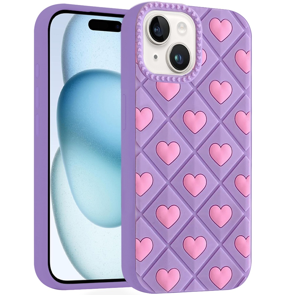 For iPhone 15 Plus / iPhone 14 Plus / iPhone 13 Pro Max / iPhone 12 Pro Max Fashionable Silicone Cas