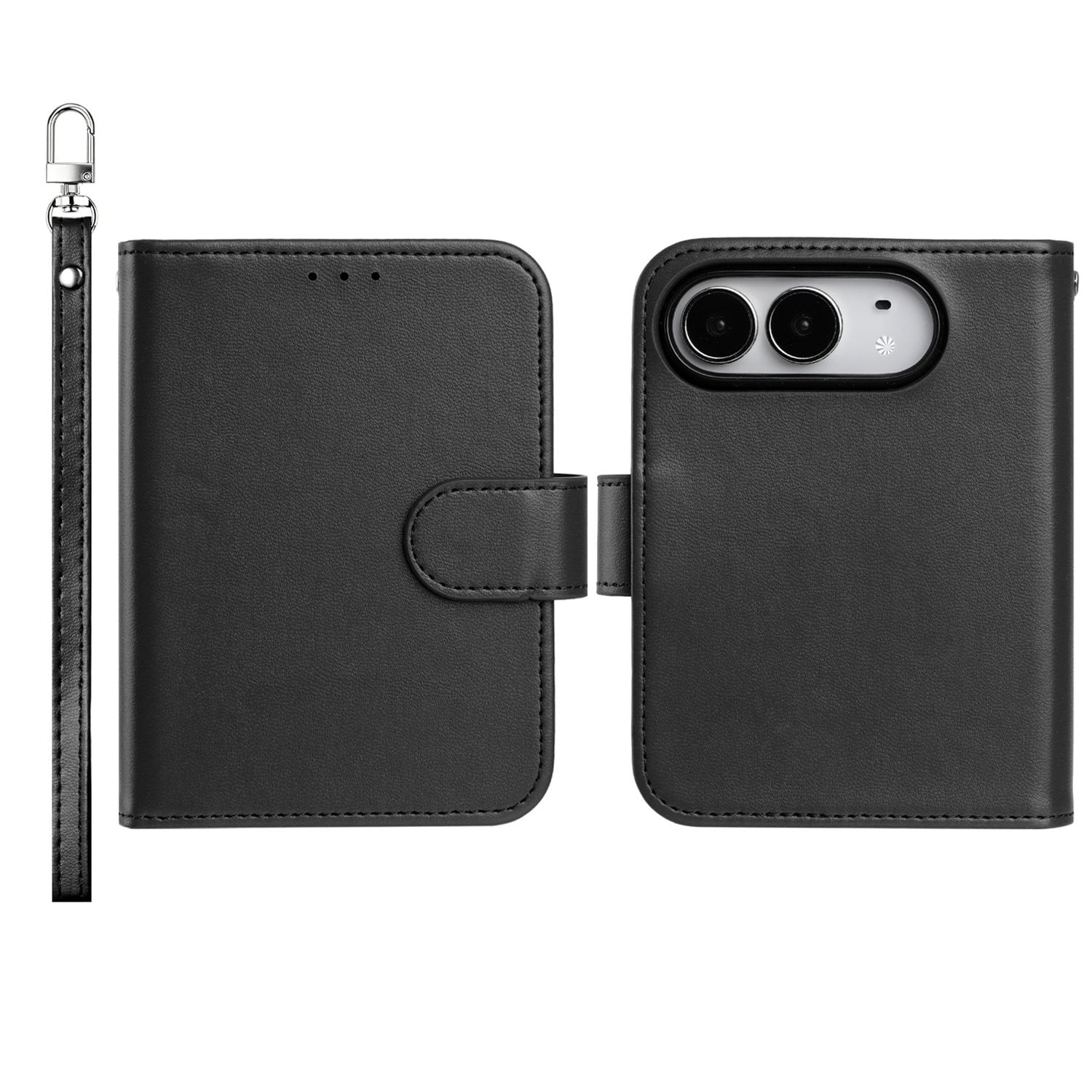 *BUY AT YOUR OWN RISK *UNTESTED MOLDING *NO REFUNDS Apple iPhone DUO Classic Leather Wallet Folio Ca