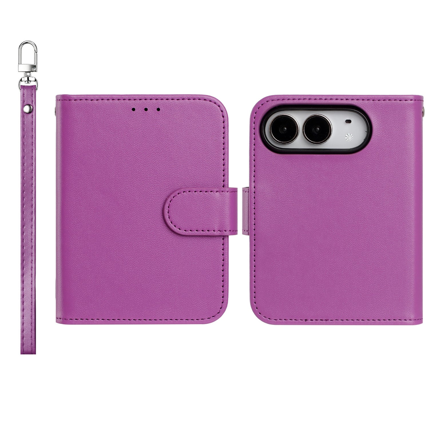*BUY AT YOUR OWN RISK *UNTESTED MOLDING *NO REFUNDS Apple iPhone DUO Classic Leather Wallet Folio Ca