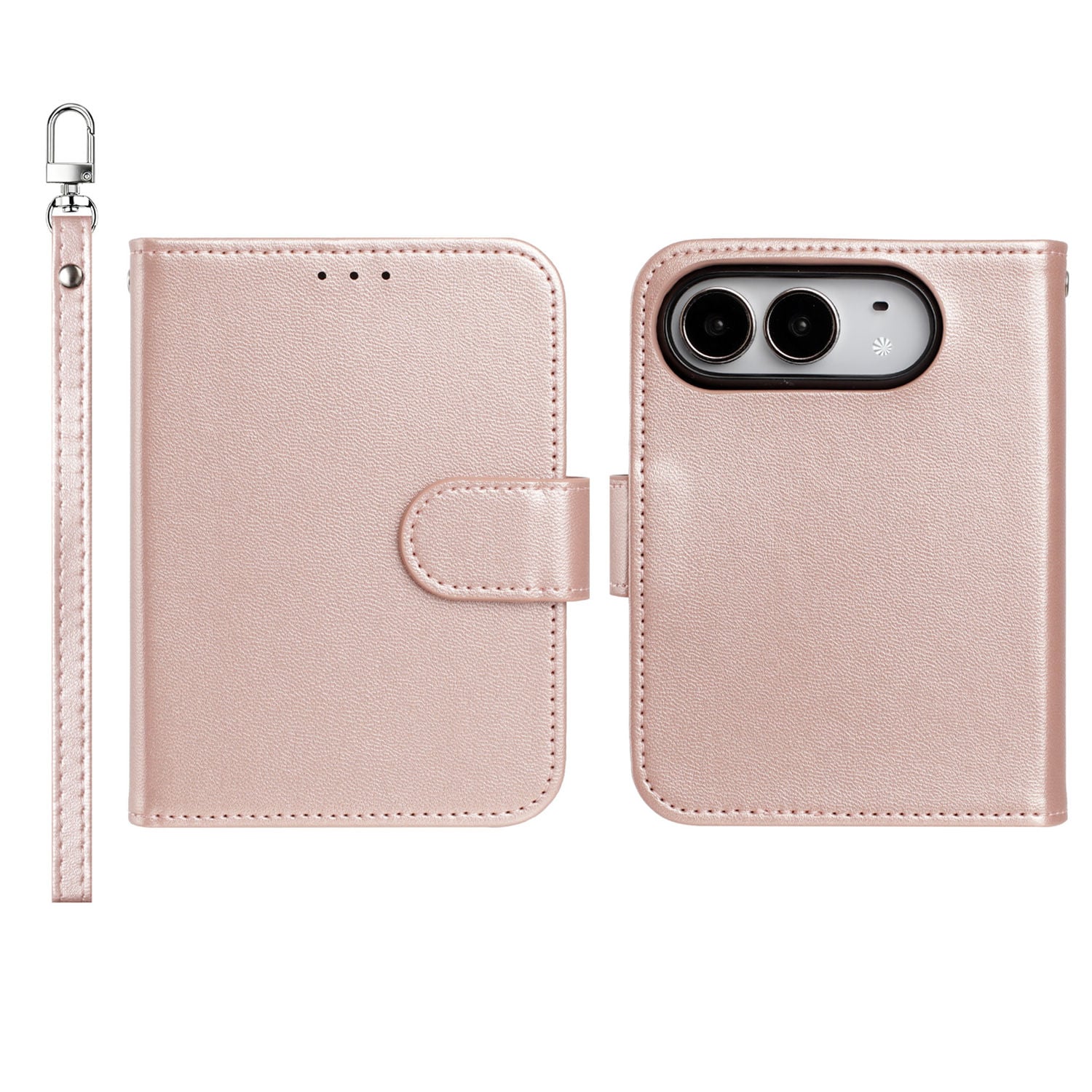 *BUY AT YOUR OWN RISK *UNTESTED MOLDING *NO REFUNDS Apple iPhone DUO Classic Leather Wallet Folio Ca